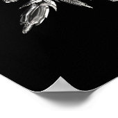 結晶のスノーフレーク ポスター (角)