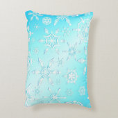 結晶の雪片パターン アクセントクッション (裏面(縦))