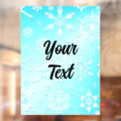 結晶の雪片パターン ウィンドウサイン (シート2)