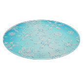 結晶の雪片パターン カッティングボード (角)