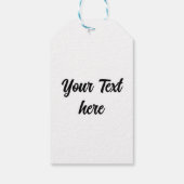 結晶の雪片パターン ギフトタグ (裏面)