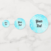 結晶の雪片パターン コンフェッティ (裏面)