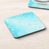 結晶の雪片パターン コースター (左側)