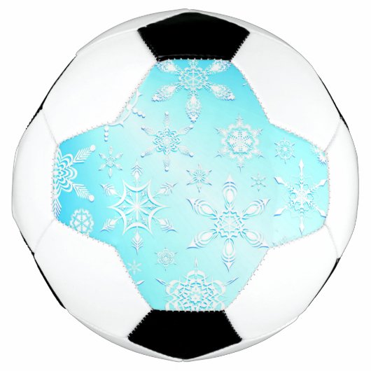 結晶の雪片パターン サッカーボール (正面)