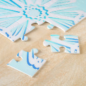 結晶の雪片パターン ジグソーパズル (側面)