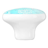 結晶の雪片パターン セラミックノブ (側面)