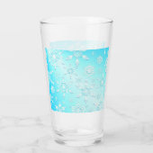 結晶の雪片パターン タンブラーグラス (裏面)