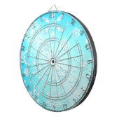 結晶の雪片パターン ダーツボード (正面右)