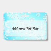 結晶の雪片パターン バッジ (裏面)