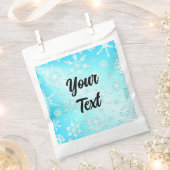 結晶の雪片パターン フェイバーバッグ (クリップ留めされた状態)