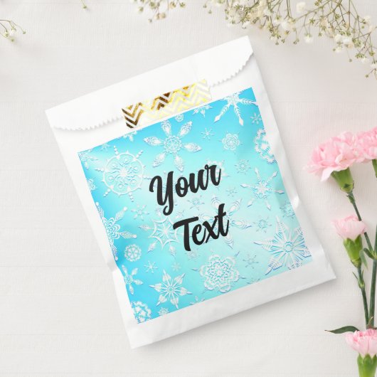 結晶の雪片パターン フェイバーバッグ (封をした状態)