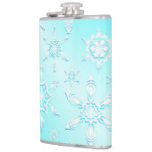 結晶の雪片パターン フラスク (左)