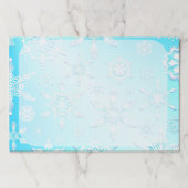 結晶の雪片パターン ペーパーパッド (正面)