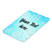 結晶の雪片パターン マグネット (左側)