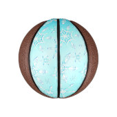 結晶の雪片パターン ミニバスケットボール (縦)