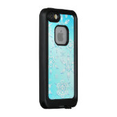 結晶の雪片パターン LifeProof iPhoneケース (裏面/右)