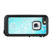 結晶の雪片パターン LifeProof iPhoneケース (裏面横)