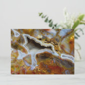 結晶を持つ石化された木材 サンキューカード (スタンド正面)