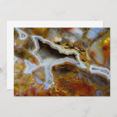 結晶を持つ石化された木材 サンキューカード (正面/裏面)