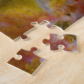 結晶を有する石化木材 ジグソーパズル (側面)