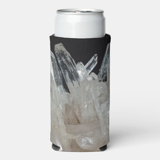 結晶エネルギー石英クラスター スリム缶クーラー (Seltzer正面)
