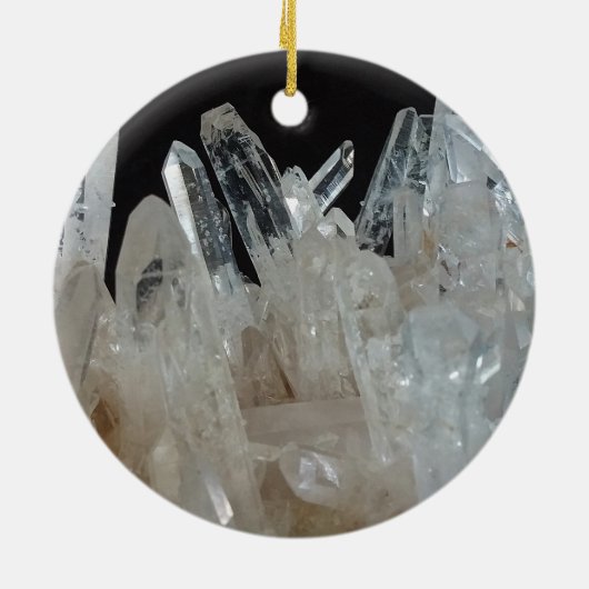 結晶エネルギー石英クラスター セラミックオーナメント (裏面)