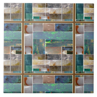 結晶エンボス正方形パターングラフィ芸術的ック タイル