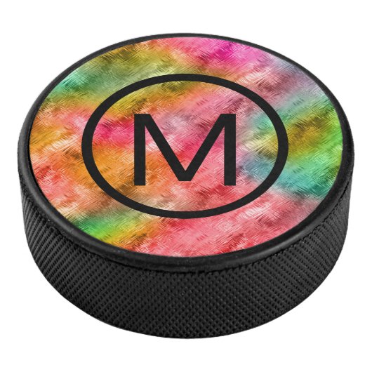 結晶カラフルガラスパターン アイスホッケーパック (3/4)