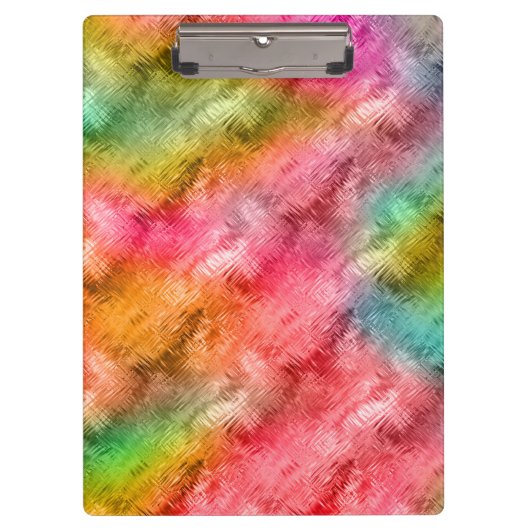 結晶カラフルガラスパターン クリップボード (正面)