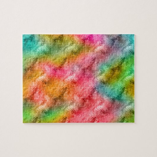 結晶カラフルガラスパターン ジグソーパズル (横)