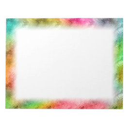 結晶カラフルガラスパターン ノートパッド