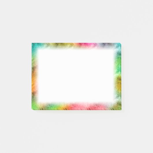 結晶カラフルガラスパターン ポストイット (正面)