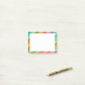 結晶カラフルガラスパターン ポストイット (デスク上)