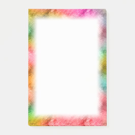 結晶カラフルガラスパターン ポストイット (正面)