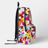 結晶カラフル性不規則抽象芸術パターン プリントバックパック (左)