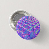 結晶カラフル錐体 缶バッジ (正面&裏面)