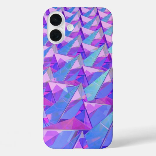 結晶カラフル錐体 Case-Mate iPhoneケース (裏面)
