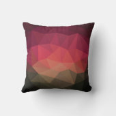 結晶グラデーション効果幾何モダンデザイン クッション (裏面)