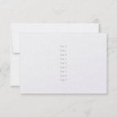 結晶スノーフレーク応答カード 出欠カード (裏面)