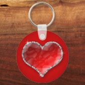 結晶ハート キーホルダー (正面)