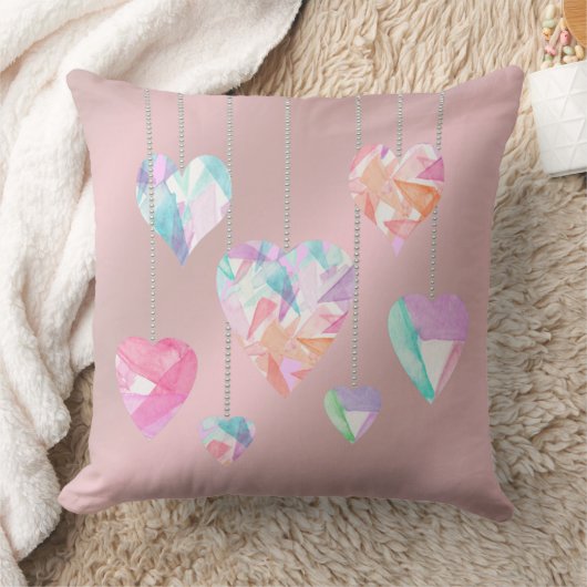 結晶ハート クッション (ブランケット)