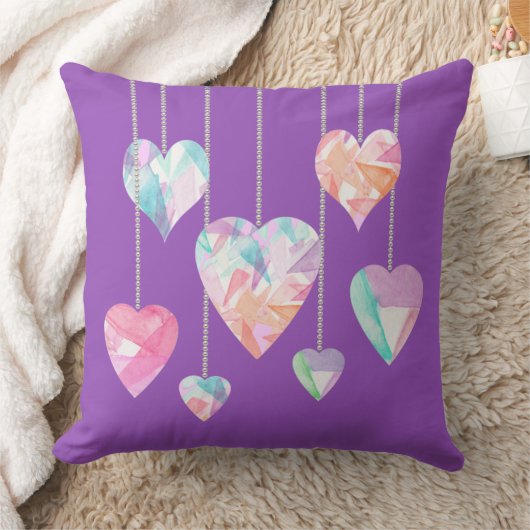 結晶ハート クッション (ブランケット)