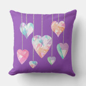 結晶ハート クッション (正面)