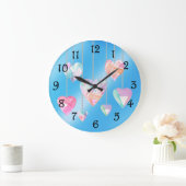 結晶ハート ラージ壁時計 (ホーム)