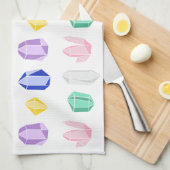 結晶パタカラフルーン キッチンタオル (四つ折り)