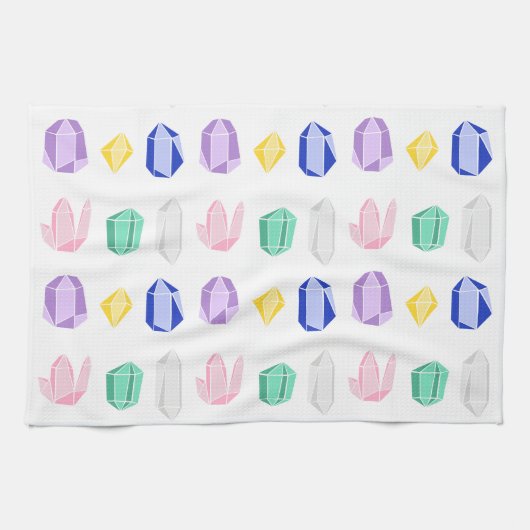 結晶パタカラフルーン キッチンタオル (横)