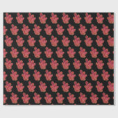 結晶パターンのラッピング紙 ラッピングペーパー (フラット)