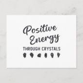 結晶ヒーラ前向きーによる結晶エネルギー ポストカード (正面)