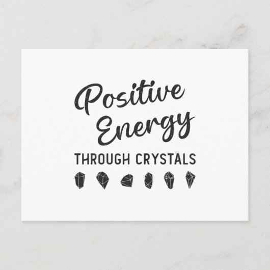 結晶ヒーラ前向きーによる結晶エネルギー ポストカード (正面)