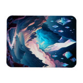 結晶ファンタジー景観磁石の山 マグネット (横)